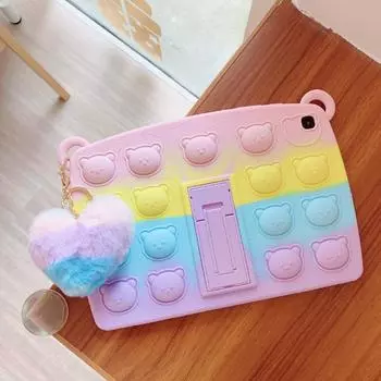 Чехол с милым мультяшным медведем для Samsung Galaxy Tab A8.0 T290 T295 T297 10,4 T500 T505 T507, детский чехол-подставка для Tab A7 S6 Lite P610 P615 8,4 T220, чехол For TAB A 8.0 T290