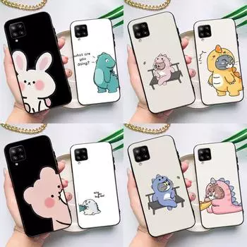 Чехол с милым мультяшным животным динозавром для Samsung Galaxy A54 A34 A21S A12 A22 A32 A52 A72 A13 A33 A53 A73 A51 A71 A14 Samsung A33 5G