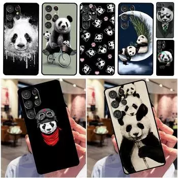 Чехол с милым рисунком панды для Samsung Galaxy S22 S21 Ultra S20 FE Note 20 Ultra S8 S9 S10 Note 10 Plus Galaxy S10