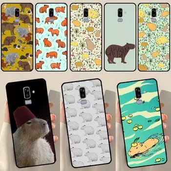 Чехол с милым животным капибарой для Samsung Galaxy J3 J5 J7 2017 A3 A5 J1 2016 J4 J6 Plus A6 A7 A8 A9 J8 2018 Coque J5 2016 - J510