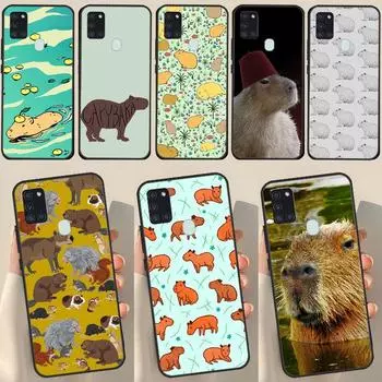 Чехол с милым животным капибарой для Samsung Galaxy A34 A54 A14 A71 A51 A31 A11 A12 A22 A32 A52 A72 A50 A13 A53 Samsung A14