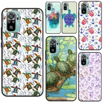 Чехол с милыми черепашками для Xiaomi Redmi 10 9 9A 9C 9T, задняя крышка для Redmi Note 11 Pro 8 9 10 Pro 9S 10S 11S Redmi 7