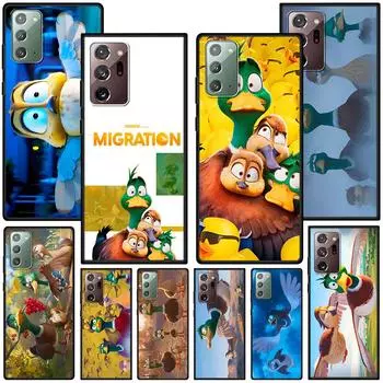Чехол с мультяшным рисунком «МИГРАЦИЯ» для Samsung Galaxy Note 20 Ultra 8 10 Lite 9, чехол для телефона из ТПУ Note 10 Plus, черный мягкий чехол Funda Capa Samsung Note 9