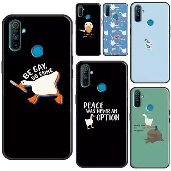 Чехол с мультяшным забавным гусем для OnePlus 9R 8T Nord2 9 10 Pro для OPPO Realme 9i 8i 8 Pro GT Neo 2 GT Master Cover Realme GT(Neo)