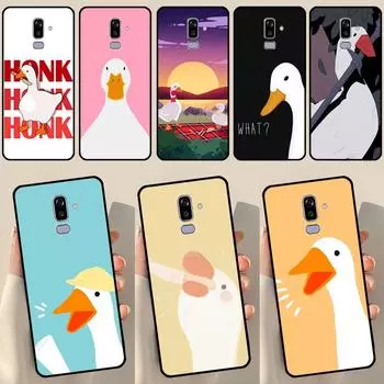 Чехол с мультяшным забавным гусем для Samsung J3 J5 J7 J510 J310 J330 J710 J730 J1 A3 A5 2016 2017 J4 J6 Plus J8 2018 A5 2016 - A510 A510F