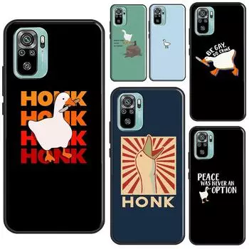 Чехол с мультяшным забавным гусям для Xiaomi Redmi Note 11 Pro Note 10 9 8 Pro 11S 9S 10S, чехол для Redmi 10 9 9A 9C 9T Redmi 7