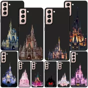 Чехол с мультяшным замком для Samsung Galaxy S23 S21 S22 S20 FE S9 S10 S24 Ultra S10e S9 Plus, мягкий черный чехол из ТПУ для телефона, бампер Samsung S9