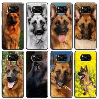 Чехол с немецкой овчаркой для POCO X3 Pro X3 GT F3 M3 M4 Pro для Xiaomi Mi 11 Lite Mi 11T Pro 10T, задняя крышка Mi 9Lite
