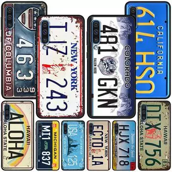 Чехол с номерным знаком Нью-Йорка для Samsung Galaxy A90 5G A20e A50 A50s A10 A20s A30 A40 A70 A10e A10s A60, чехол для телефона из ТПУ Samsung A10