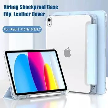 Чехол с пеналом для iPad Pro 11, iPad 10-го поколения, IPad 10,2, 7-го, 8-го, 9-го поколения, чехол для iPad Air5 4 10,9 Air3 Pro 10,5, кожаный чехол