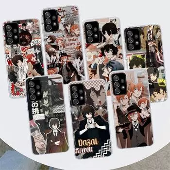 Чехол с плакатом «Бродячие собаки» в стиле аниме для Samsung Galaxy A53 A52 A73 A72 A12 5G A13 A22 A23 A32 A33 A02S A03S A42 A43 A50S Co Samsung A52