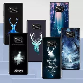 Чехол с плакатом с изображением оленя для Xiaomi Poco X3 NFC M3 M4 Mi 11 Lite 5G 12X 11T 10T 12 Pro 9T Note 10 9, черный силиконовый мягкий чехол для телефона Xiaomi Mi Note 10