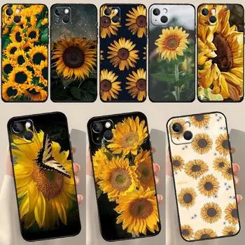 Чехол с подсолнухом для iPhone X XR XS Max 12 13 Mini 7 8 Plus SE 2020 11 12 13 14 15 Pro Max задняя крышка iPhone 12Pro MAX