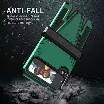 Чехол с подставкой и защитой от царапин для Samsung Galaxy Z Flip4 5g Flip 4, матовый чехол без отпечатков пальцев for Galaxy Z Flip 4 розового золота