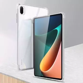 Чехол с подушками безопасности 2 в 1 и стеклом для Xiaomi Pad 5 Pro 2021, чехол для планшета, защитный чехол с четырьмя задними частями, прозрачный ТПУ, Xiaomi Mi Pad 5 Mipad 5 Pro For Mipad 5 TPU прозрачный