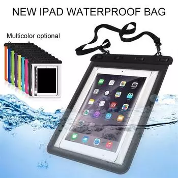 Чехол с полным покрытием для дайвинга, сумка для планшета, водонепроницаемая сумка для планшета, сумки для плавания, сухая сумка для планшета белый