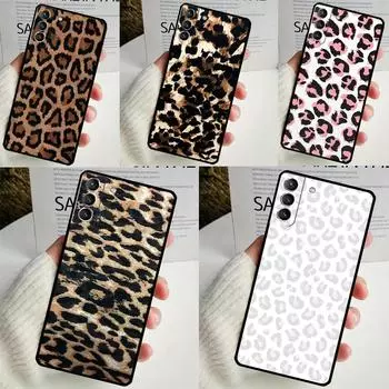 Чехол с принтом африканского леопарда для Samsung Galaxy S23 S24 Ultra S8 S9 S10 S22 Plus Note 10 20 Ultra S20 S21 FE Galaxy S21Ultra