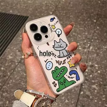 Чехол с принтом «Крокодиловый граффити» для Apple 15/14/13/12/11/PRO/PROMAX/XSMAX/XR/XS/X. Apple 13