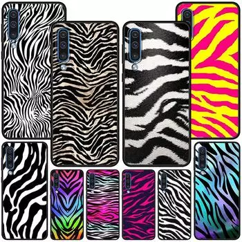 Чехол с принтом зебры для Samsung Galaxy A50 A10 A70 A30 A20s A20e A40 A10s A10e A90 5G A30s A60 A20, черный чехол из ТПУ Samsung A91