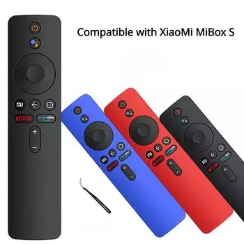 Чехол с пультом дистанционного управления для XiaoMi MiBox S, пылезащитный защитный чехол с дистанционным управлением для XiaoMi MiBox S красный