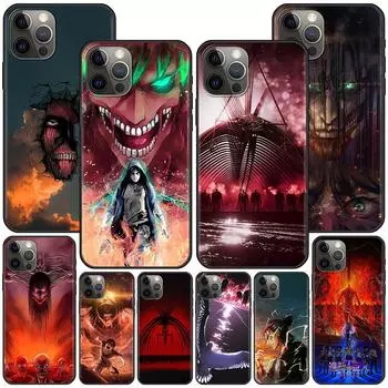 Чехол с японским аниме «Атака Титанов» для Apple Iphone 14 11 13 12 Pro Max Xr 7 8 Se 2020 Xs 6 6s Plus 5 5S, силиконовый чехол для телефона iPhone XR