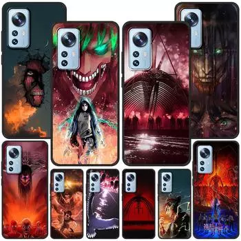 Чехол с японским аниме «Атака титанов» для Xiaomi Mi 11 Lite 5G 12 Pro Note 10 10T 9 SE 9T 10S 8 A2 Lite CC9, черный чехол для телефона из ТПУ Xiaomi Mi A2 Lite