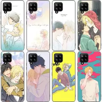 Чехол с японским аниме «банановая рыба» для Samsung Galaxy A12 A02S A22 A32 A52 A72 A71 A51 A41 A31 A21 A11 A50 A70 A10S A20S, черный чехол Samsung A41