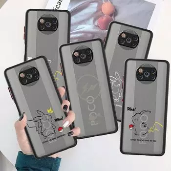 Чехол с японским аниме «Покемон» для Xiaomi Mi Poco X3 NFC M3 11 10 12 9T 11T 10T Pro Note 10 Lite, матовые жесткие чехлы для телефонов Xiaomi Poco X3 NFC