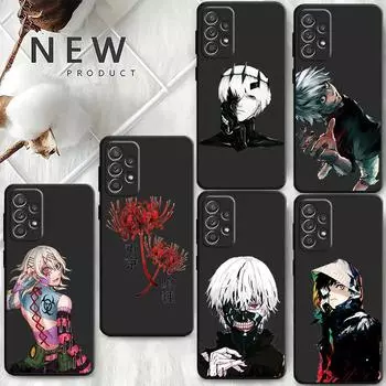 Чехол с японским аниме «Токийский гуль», Япония для Samsung Galaxy A22 A21s A51 4G A71 A72 A11 A52 5G A12 A13 A32, черный силиконовый чехол Samsung A11