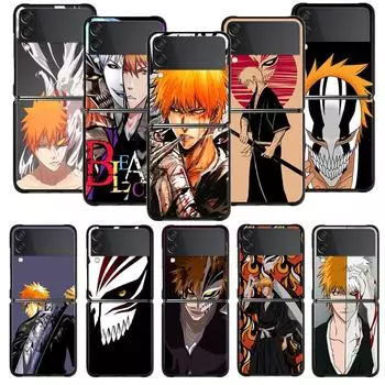 Чехол с японскими комиксами Bleach Kurosaki Ichigo для Samsung Galaxy Z Flip 4 Z Flip3 5g, чехол для Galaxy Z Flip Pc, жесткий чехол для телефона Samsung Z Flip4