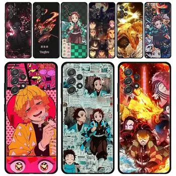 Чехол с рисунком аниме «Demon Slayer Kimetsu» для Samsung Galaxy A51 A71 A01 A11 A21 A21s A31 A41 A72 A52 A42 A32 A22 A12 A02 A02s F42 For Samsung F42 5G