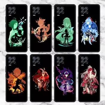 Чехол с рисунком аниме Genshin Impact для Realme 8 C21y GT Neo 2 3 8i C21 7 C11 6 C12 C35 C3 GT 9 Pro C12, силиконовый чехол для телефона из ТПУ Realme 8i