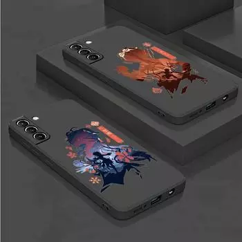 Чехол с рисунком аниме Genshin Impact для Samsung Galaxy S20 S22 Ultra S21 FE S10 S9 Plus Note 20 10 Lite 9, мягкий чехол для телефона Samsung S22 Ultra 5G