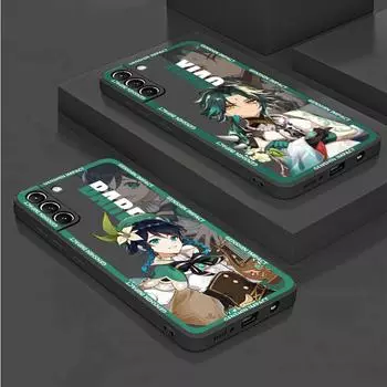 Чехол с рисунком аниме Genshin Impact для Samsung Galaxy S20 S22 Ultra S21 FE S10 S9 Plus Note 20 10 Lite 9, мягкий чехол для телефона Samsung S22 Ultra 5G