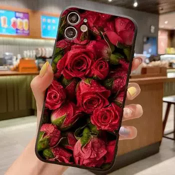 Чехол с рисунком для Samsung Galaxy A13 A23 A33 A53 A73 A34 A54 5G A04E A04S A14 LTE A24 Мягкие силиконовые чехлы для задней панели телефона с цветком For Samsung A54 5G