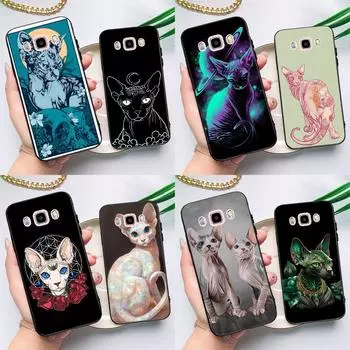 Чехол с рисунком кота сфинкса для Samsung Galaxy J7 J5 J3 J1 A3 A5 2017 2016 J4 J6 Plus A6 A7 A8 A9 2018 задняя крышка J3 2016 - J310