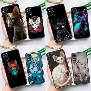 Чехол с рисунком кота сфинкса для Xiaomi Redmi Note 11 10 8 9 12 Pro Note 11S 10S 9S 8T Redmi 10 10C 12C 9C 9T Redmi Note 10 Pro