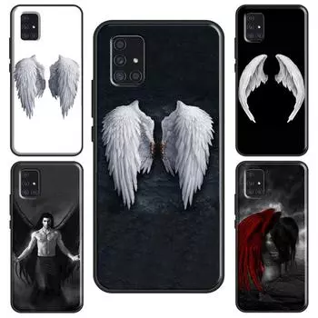 Чехол с рисунком «Крылья ангела» для Samsung A51 A71 A11 A31 A10 A20 A30 S A40 A50 A70 A21S A20e A12 A32 A42 A52 A72 Samsung A10