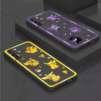 Чехол с рисунком Покемон Пикачу для Samsung Galaxy S20 S22 Ultra S21 FE S10 S9 Plus Note 20 10 Lite 9, мягкий чехол для телефона Samsung S22 Ultra 5G