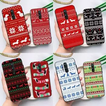 Чехол с рисунком рождественского свитера с изображением таксы для OnePlus Nord 2T CE 2 Lite N10 N200 N300 OnePlus 10 Pro 9 11 8T 9R 10T Ace Cover OnePlus 8T