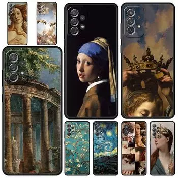 Чехол с рисунком в стиле Ренессанс для Samsung A51 A71 A21S A12 A11 A31 A41 A52 A32 A01 A23 A33 A53 A73 A03S A13 5G A72 A54 A34, чехол Samsung A21s
