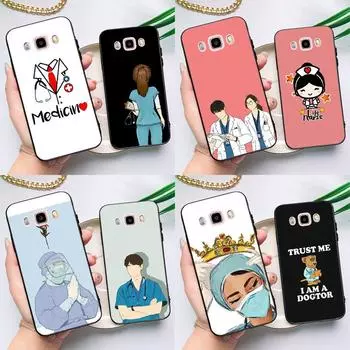 Чехол с рисунком врача и медсестры для Samsung Galaxy J6 J4 Plus 2018 J8 A6 A7 A8 A9 J1 J3 J5 J7 2016 A3 A5 2017 Coque J8 2018 - J810