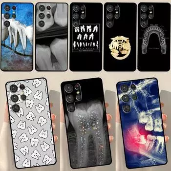 Чехол с рисунком зуба стоматолога для Samsung Galaxy S23 S21 S22 Ultra Plus S20 FE Note 20 Note 10 S8 S9 S10 Plus Galaxy S8