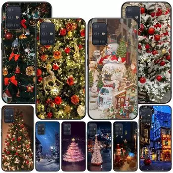 Чехол с рождественской елкой для Samsung Galaxy A54 A53 A32 A52s A12 A21s A51 A22 A31 A52 A72 A11 A14 A02s A23 Чехол для телефона из ТПУ Samsung A02s