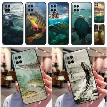 Чехол с рыбой для рыболовных снастей для OPPO A15 A16 A3S A5S A5 A9 A31 A53 A52 A72 A83 A91 A93 A54 A74 A94, задняя крышка OPPO A5 2020