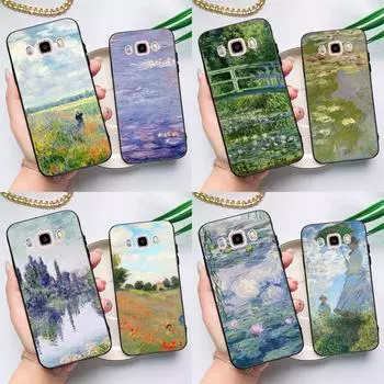 Чехол с садовым мостом лотоса Клода Моне для Samsung Galaxy J7 J5 J3 J1 A3 A5 2017 2016 J4 J6 Plus A6 A7 A8 A9 2018 задняя крышка J4 Plus - J415