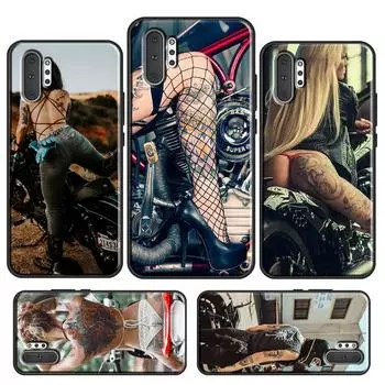 Чехол с сексуальными татуировками для мотоциклистов для Samsung Galaxy S10 Plus S8 S9 Note 10 Note 20 S22 S21 Ultra S20 FE, чехол для телефона Galaxy S8