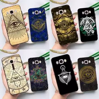 Чехол с символом пирамидального глаза для Samsung Galaxy J6 J4 Plus 2018 J8 A6 A7 A8 A9 J1 J3 J5 J7 2016 A3 A5 2017 Coque J3 2016 - J310