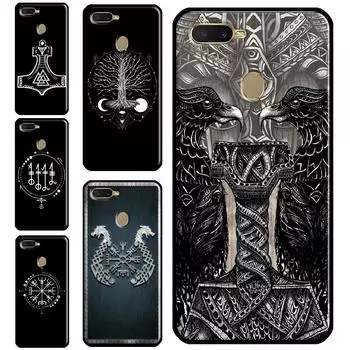 Чехол с символом викингов для OPPO A52 A72 A54 A74 A94 A1K A15 A83 A91 A5 A9 A31 A53 A53S A3S A5S, чехол для телефона OPPO A1K