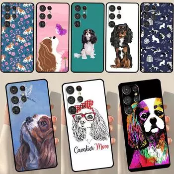Чехол с собакой кавалер-кинг-чарльз-спаниеля для Samsung Galaxy S23 S20 FE S21 FE S22 Ultra Note 20 S8 S9 S10 Note 10 Plus, задняя крышка Galaxy S21